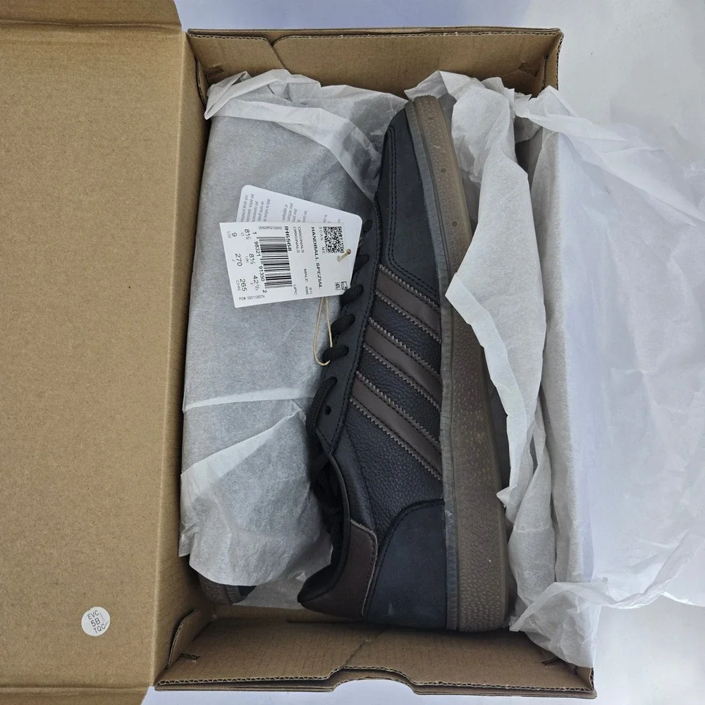 Adidas Handball Spezial Black Dark Brown Gum IH6568 Mens Size 9 Sneakers NEW